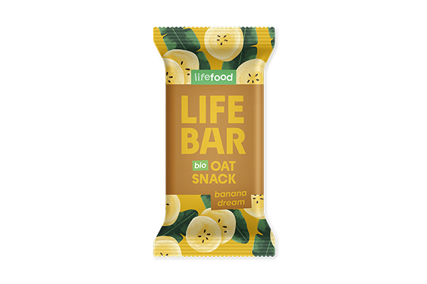 Organic LIFEBAR Oat Snack Banana Dream