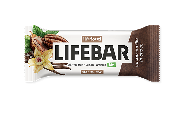 Raw Organic LIFEBAR InChoco Cacao Vanilla