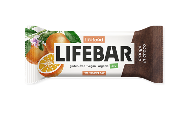 Raw Organic LIFEBAR InChoco Orange