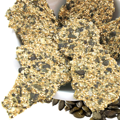 Pumpkin Seeds & Quinoa Crackers