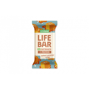 Organic LIFEBAR Oat Snack Protein Salted Caramel Crisp