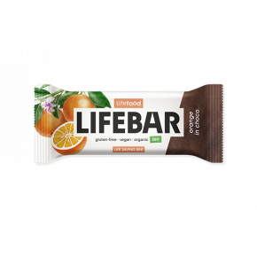 Raw Organic LIFEBAR InChoco Orange