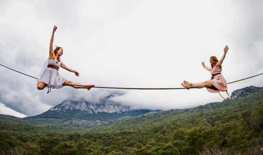 Is slacklining therapie voor het leven? „Ja“, zegt Tereza Panochová