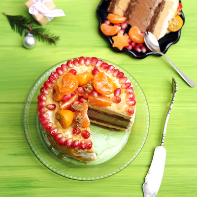 Gelaagde Persimmon Cake