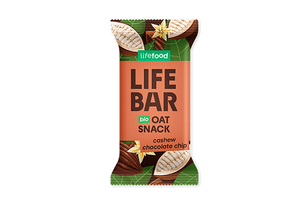 BIO LIFEBAR Oat Snack cashew chocolate chip